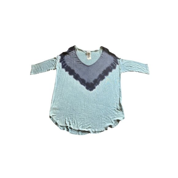 Free People Women's Multi Blue Top - Picture 2 of 8